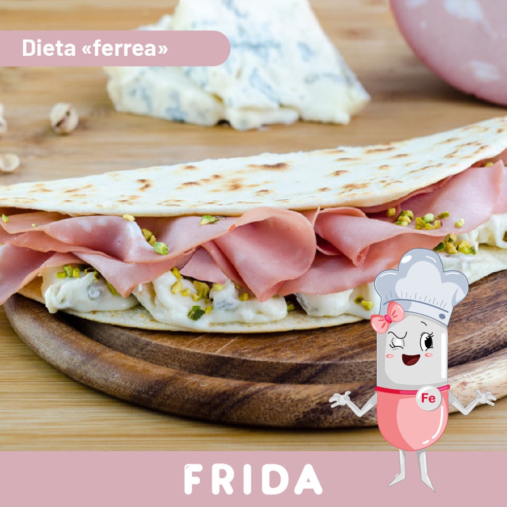 Piadina homemade con mortadella e crema di pistacchio